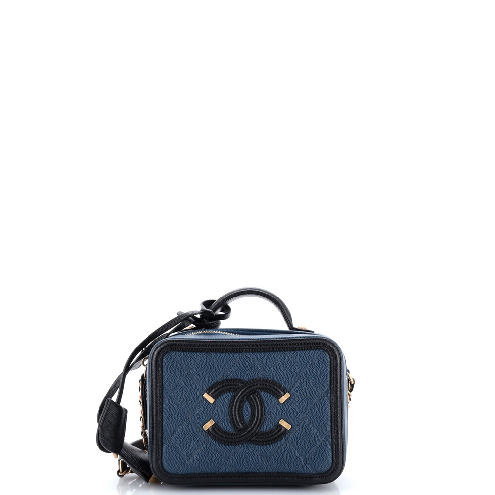 Chanel Small Filigree Vanity Case